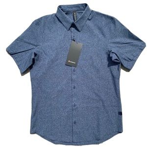 Airing Easy Short Sleeve Button-Up Shirt - Color: HTTN, XL (NWT)